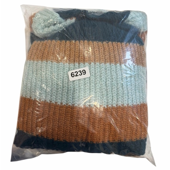 Zara Kids Striped Chunky Knit Sweater - Youth Large 13/14 - Picture 12 of 12